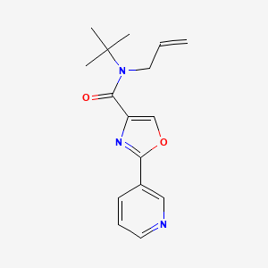 N-tert-butyl-N-prop-2-enyl-2-pyridin-3-yl-1,3-oxazole-4-carboxamide