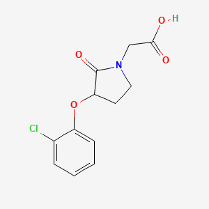 2-[3-(2-Chlorophenoxy)-2-oxopyrrolidin-1-yl]acetic acid