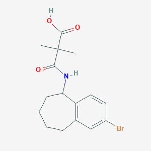 3-[(2-bromo-6,7,8,9-tetrahydro-5H-benzo[7]annulen-5-yl)amino]-2,2-dimethyl-3-oxopropanoic acid