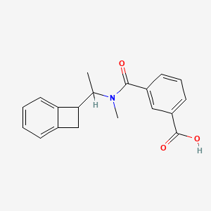 3-[1-(7-Bicyclo[4.2.0]octa-1,3,5-trienyl)ethyl-methylcarbamoyl]benzoic acid