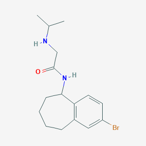 N-(2-bromo-6,7,8,9-tetrahydro-5H-benzo[7]annulen-5-yl)-2-(propan-2-ylamino)acetamide