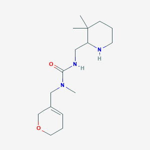 1-(3,6-dihydro-2H-pyran-5-ylmethyl)-3-[(3,3-dimethylpiperidin-2-yl)methyl]-1-methylurea