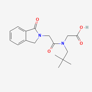 2-[2,2-dimethylpropyl-[2-(3-oxo-1H-isoindol-2-yl)acetyl]amino]acetic acid