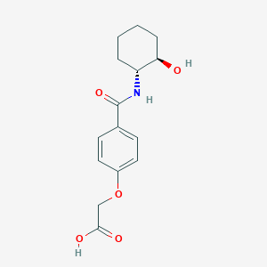 2-[4-[[(1R,2R)-2-hydroxycyclohexyl]carbamoyl]phenoxy]acetic acid