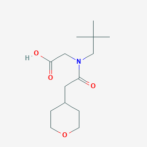 2-[2,2-Dimethylpropyl-[2-(oxan-4-yl)acetyl]amino]acetic acid