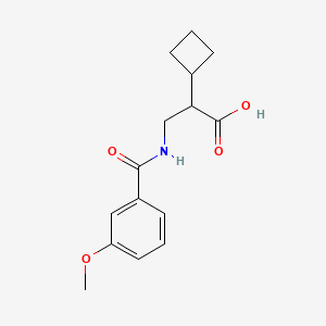 2-Cyclobutyl-3-[(3-methoxybenzoyl)amino]propanoic acid