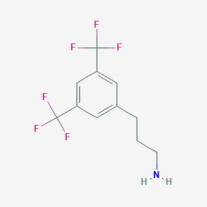 molecular formula C11H11F6N B070481 3-(3,5-Bis-trifluoromethyl-phenyl)-propylamine CAS No. 181772-12-3