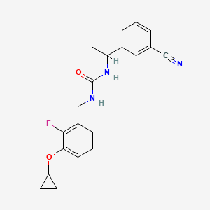 1-[1-(3-Cyanophenyl)ethyl]-3-[(3-cyclopropyloxy-2-fluorophenyl)methyl]urea