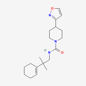 N-[2-(cyclohexen-1-yl)-2-methylpropyl]-4-(1,2-oxazol-3-yl)piperidine-1-carboxamide