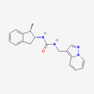 1-[(1S,2R)-1-methyl-2,3-dihydro-1H-inden-2-yl]-3-(pyrazolo[1,5-a]pyridin-3-ylmethyl)urea