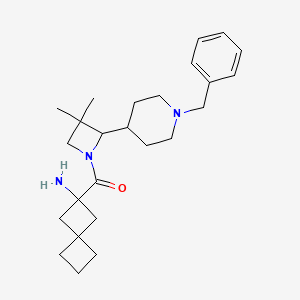 (2-Aminospiro[3.3]heptan-2-yl)-[2-(1-benzylpiperidin-4-yl)-3,3-dimethylazetidin-1-yl]methanone