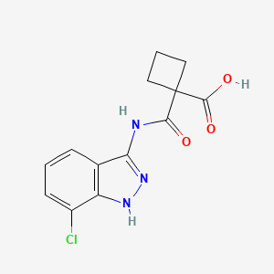 1-[(7-chloro-1H-indazol-3-yl)carbamoyl]cyclobutane-1-carboxylic acid