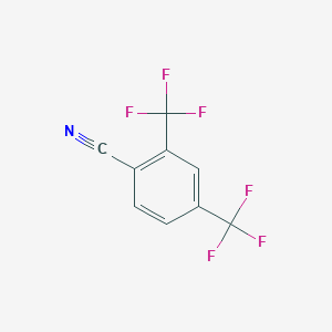 molecular formula C9H3F6N B070483 2,4-双(三氟甲基)苯甲腈 CAS No. 177952-38-4