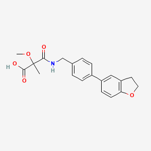 3-[[4-(2,3-Dihydro-1-benzofuran-5-yl)phenyl]methylamino]-2-methoxy-2-methyl-3-oxopropanoic acid