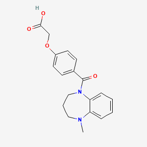 2-[4-(1-methyl-3,4-dihydro-2H-1,5-benzodiazepine-5-carbonyl)phenoxy]acetic acid