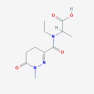 2-[Ethyl-(1-methyl-6-oxo-4,5-dihydropyridazine-3-carbonyl)amino]propanoic acid