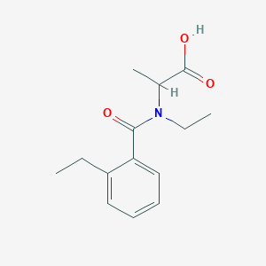 2-[Ethyl-(2-ethylbenzoyl)amino]propanoic acid