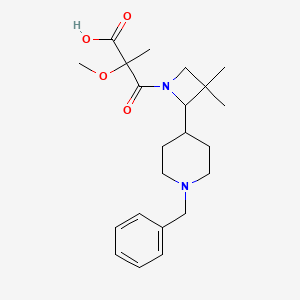 3-[2-(1-Benzylpiperidin-4-yl)-3,3-dimethylazetidin-1-yl]-2-methoxy-2-methyl-3-oxopropanoic acid