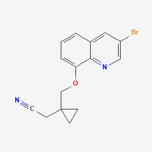 2-[1-[(3-Bromoquinolin-8-yl)oxymethyl]cyclopropyl]acetonitrile