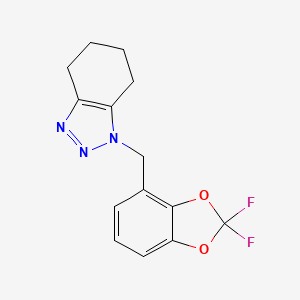 1-[(2,2-Difluoro-1,3-benzodioxol-4-yl)methyl]-4,5,6,7-tetrahydrobenzotriazole