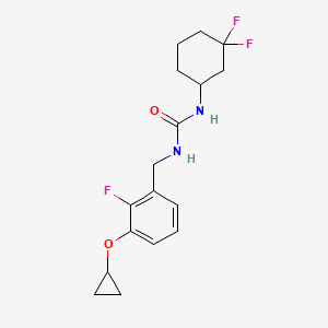 1-[(3-Cyclopropyloxy-2-fluorophenyl)methyl]-3-(3,3-difluorocyclohexyl)urea