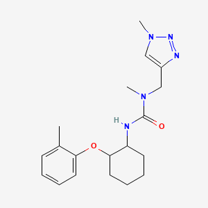 1-Methyl-3-[2-(2-methylphenoxy)cyclohexyl]-1-[(1-methyltriazol-4-yl)methyl]urea