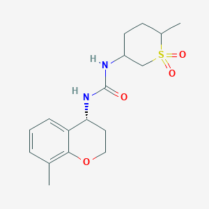 1-[(4R)-8-methyl-3,4-dihydro-2H-chromen-4-yl]-3-(6-methyl-1,1-dioxothian-3-yl)urea