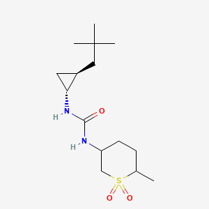 1-[(1R,2R)-2-(2,2-dimethylpropyl)cyclopropyl]-3-(6-methyl-1,1-dioxothian-3-yl)urea