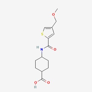 molecular formula C14H19NO4S B7048803 4-[[4-(Methoxymethyl)thiophene-2-carbonyl]amino]cyclohexane-1-carboxylic acid 