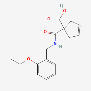 molecular formula C16H19NO4 B7048829 1-[(2-Ethoxyphenyl)methylcarbamoyl]cyclopent-3-ene-1-carboxylic acid 