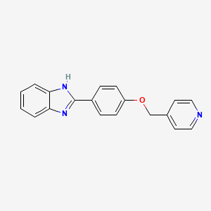 2-[4-(pyridin-4-ylmethoxy)phenyl]-1H-benzimidazole