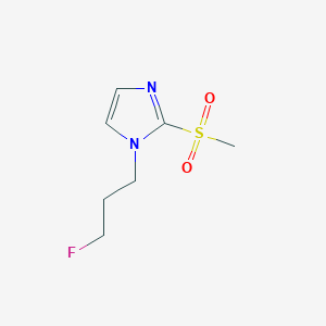 1-(3-Fluoropropyl)-2-methylsulfonylimidazole