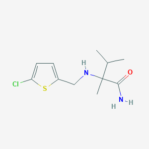 2-[(5-Chlorothiophen-2-yl)methylamino]-2,3-dimethylbutanamide