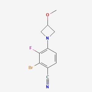 2-Bromo-3-fluoro-4-(3-methoxyazetidin-1-yl)benzonitrile