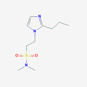 molecular formula C10H19N3O2S B7048963 N,N-dimethyl-2-(2-propylimidazol-1-yl)ethanesulfonamide 