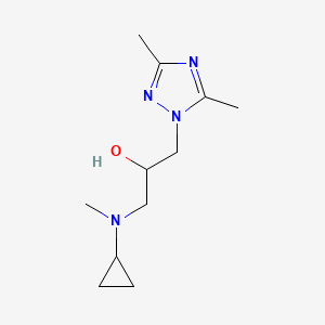 1-[Cyclopropyl(methyl)amino]-3-(3,5-dimethyl-1,2,4-triazol-1-yl)propan-2-ol