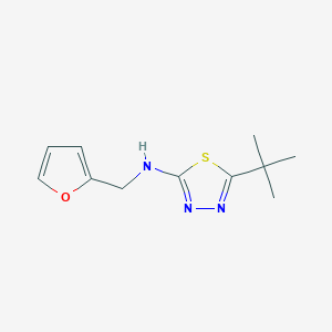 5-tert-butyl-N-(furan-2-ylmethyl)-1,3,4-thiadiazol-2-amine