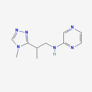 N-[2-(4-methyl-1,2,4-triazol-3-yl)propyl]pyrazin-2-amine