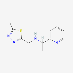 N-[(5-methyl-1,3,4-thiadiazol-2-yl)methyl]-1-pyridin-2-ylethanamine