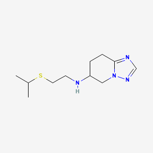 N-(2-propan-2-ylsulfanylethyl)-5,6,7,8-tetrahydro-[1,2,4]triazolo[1,5-a]pyridin-6-amine