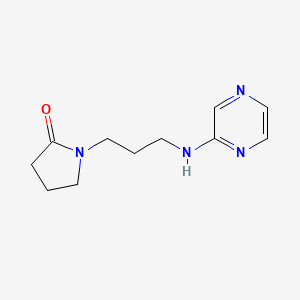 1-[3-(Pyrazin-2-ylamino)propyl]pyrrolidin-2-one