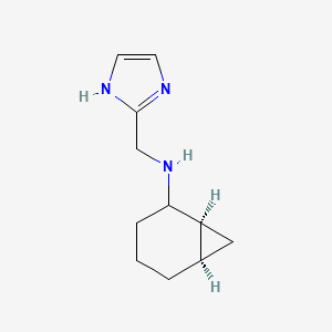 molecular formula C11H17N3 B7049045 (1S,6R)-N-(1H-imidazol-2-ylmethyl)bicyclo[4.1.0]heptan-2-amine 