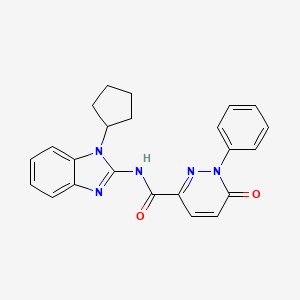 N-(1-cyclopentylbenzimidazol-2-yl)-6-oxo-1-phenylpyridazine-3-carboxamide