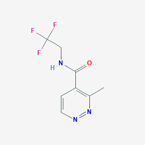 3-methyl-N-(2,2,2-trifluoroethyl)pyridazine-4-carboxamide