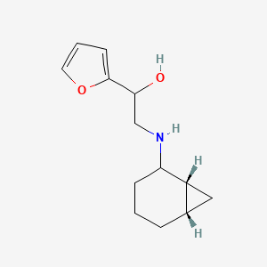 2-[[(1R,6S)-2-bicyclo[4.1.0]heptanyl]amino]-1-(furan-2-yl)ethanol