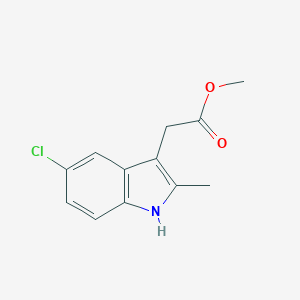 molecular formula C12H12ClNO2 B070491 Methyl (5-chloro-2-methyl-1H-indol-3-YL)acetate CAS No. 172595-66-3