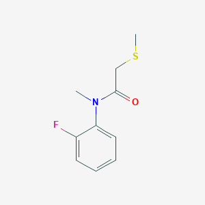 N-(2-fluorophenyl)-N-methyl-2-methylsulfanylacetamide