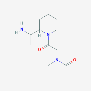 N-[2-[2-(1-aminoethyl)piperidin-1-yl]-2-oxoethyl]-N-methylacetamide