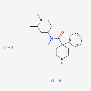 N-(1,2-dimethylpiperidin-4-yl)-N-methyl-4-phenylpiperidine-4-carboxamide;dihydrochloride