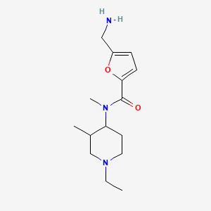 5-(aminomethyl)-N-(1-ethyl-3-methylpiperidin-4-yl)-N-methylfuran-2-carboxamide